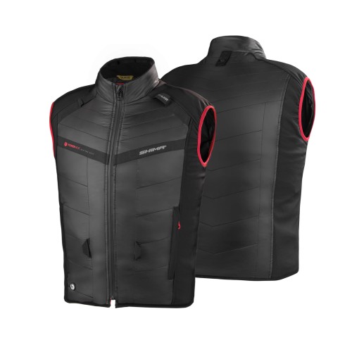SHIMA HYDROCOOL Vest - Ultralicht verkoelend motorvest van HyperKwel Polymeer. Tot 8 uur koeleffect - Compatibele jassen (zwart, XXL