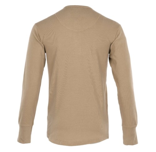 1927 Henley Shirt long sleeve Mojave beige 2.jpg