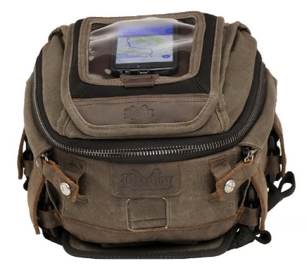 Burly Voyager tank-tail bag waxed canvas dark oak-de-motos1.jpg