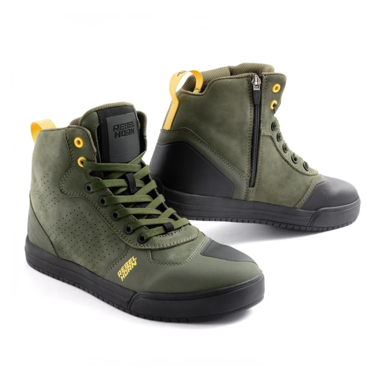 Rebelhorn SPIKE – miejskie buty motocyklowe green demotos 1.jpg