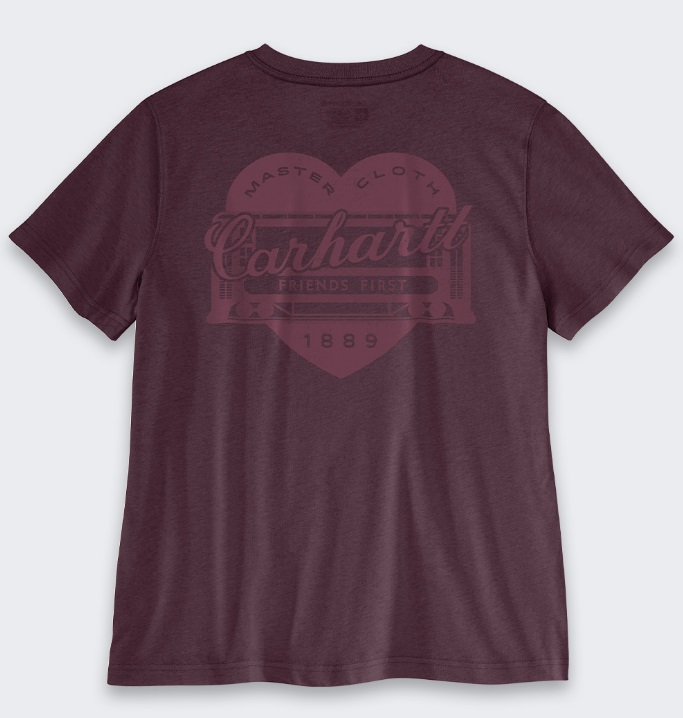 Carhartt Koszulka Damska Heart Cherrywood De Motos.jpg