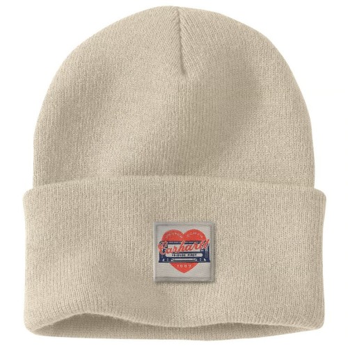 Czapka zimowa Carhartt Heart oat milk De Motos.jpg