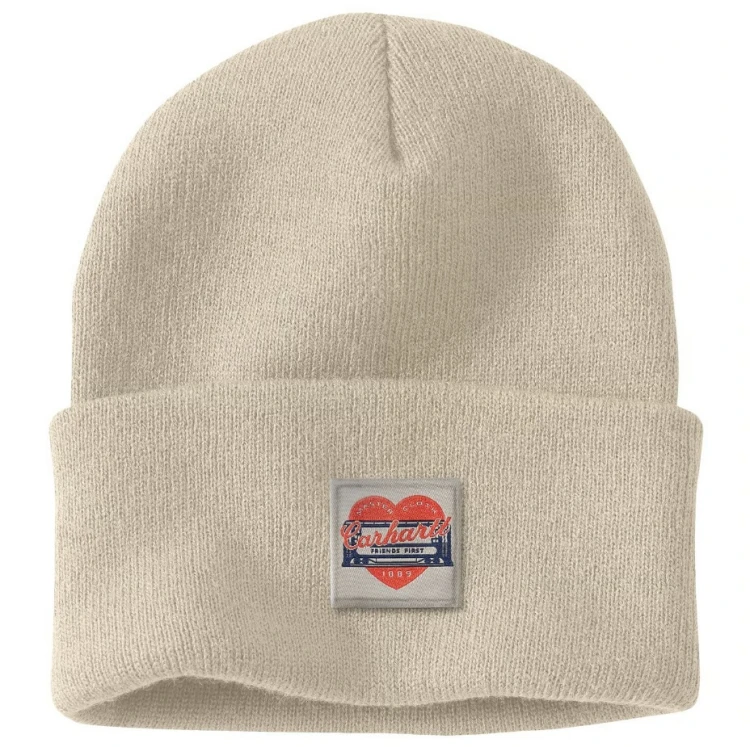 Czapka zimowa Carhartt Heart oat milk De Motos.jpg