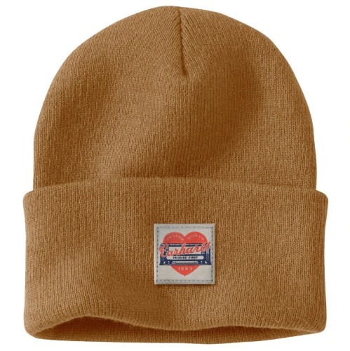 Czapka zimowa Carhartt Heart brown De Motos.jpg
