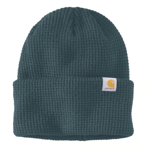 Czapka zimowa Carhartt Waffle harbor teal De Motos.jpg