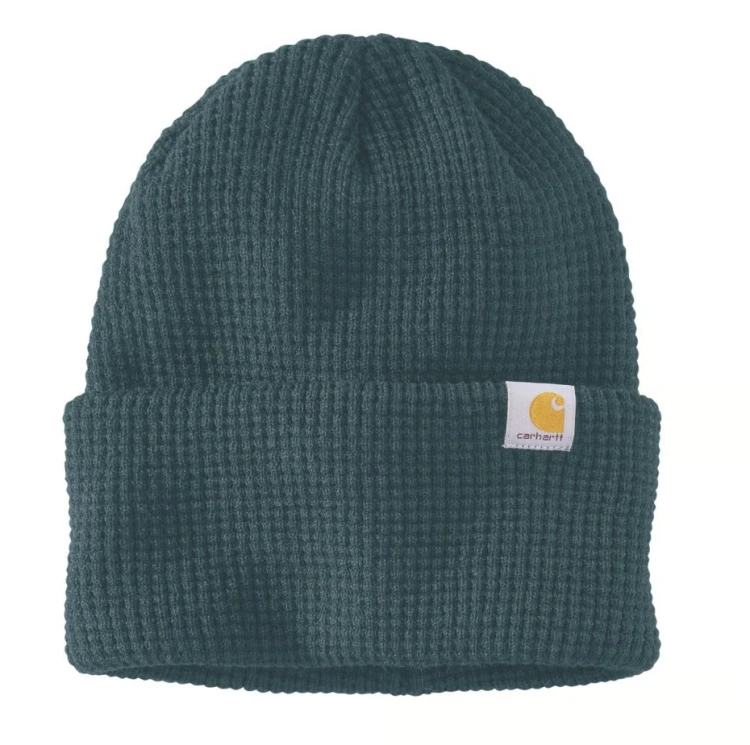 Czapka zimowa Carhartt Waffle harbor teal De Motos.jpg