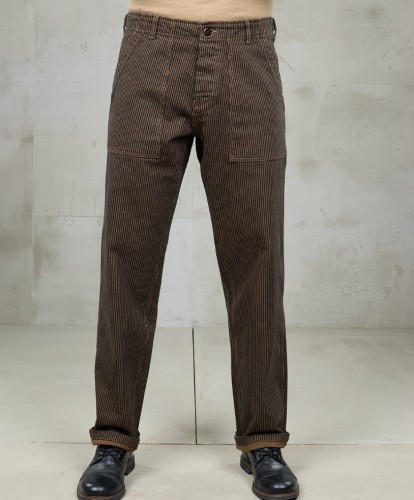 1962 OG-107 Pant Hickory Stripe Brown De Motos.jpg