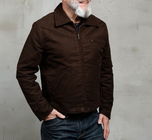 1932 Roadster Jacket Moleskin Soil Brown De Motos.jpg