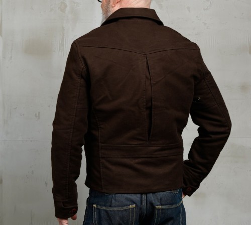 1932 Roadster Jacket Moleskin Soil Brown De Motos1.jpg