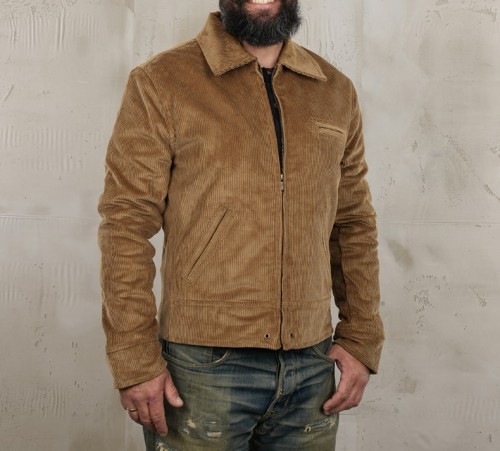 Pike Brothers 1932 Roadster Jacket Light Brass Cord De Motos.jpg