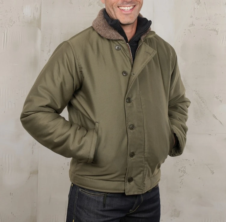Pike Brothers 1943 N1 Deck Jacket Bangor Green De Motos.jpg