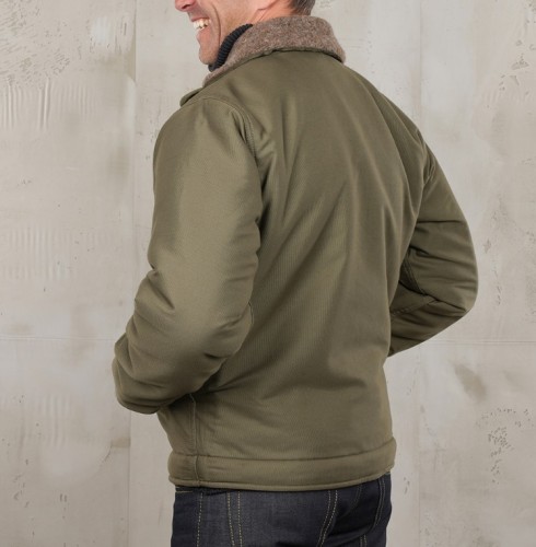 Pike Brothers 1943 N1 Deck Jacket Bangor Green De Motos1.jpg