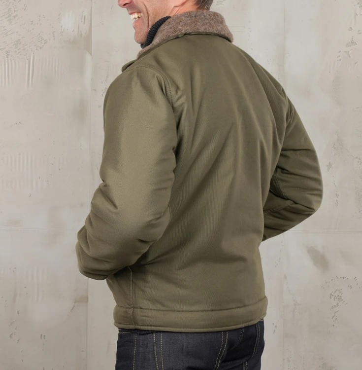 Pike Brothers 1943 N1 Deck Jacket Bangor Green De Motos1.jpg