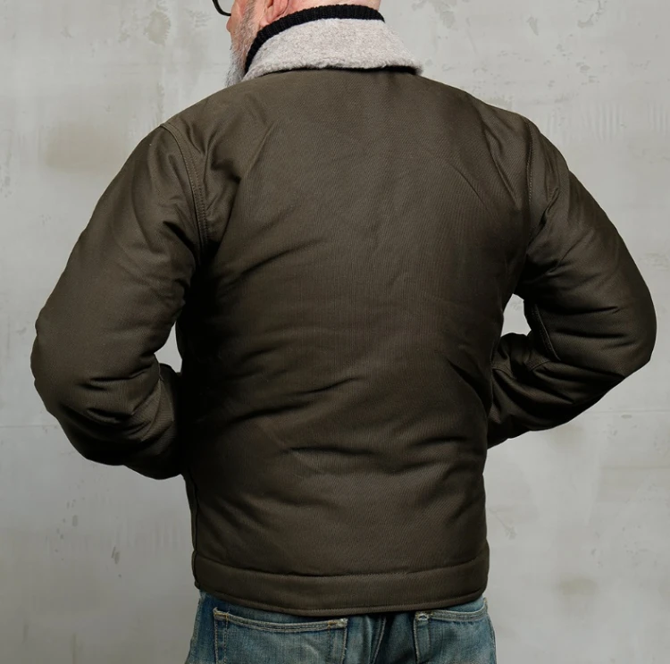 Pike Brothers 1944 N1 Deck Jacket Waxed Olive De Motos2.jpg
