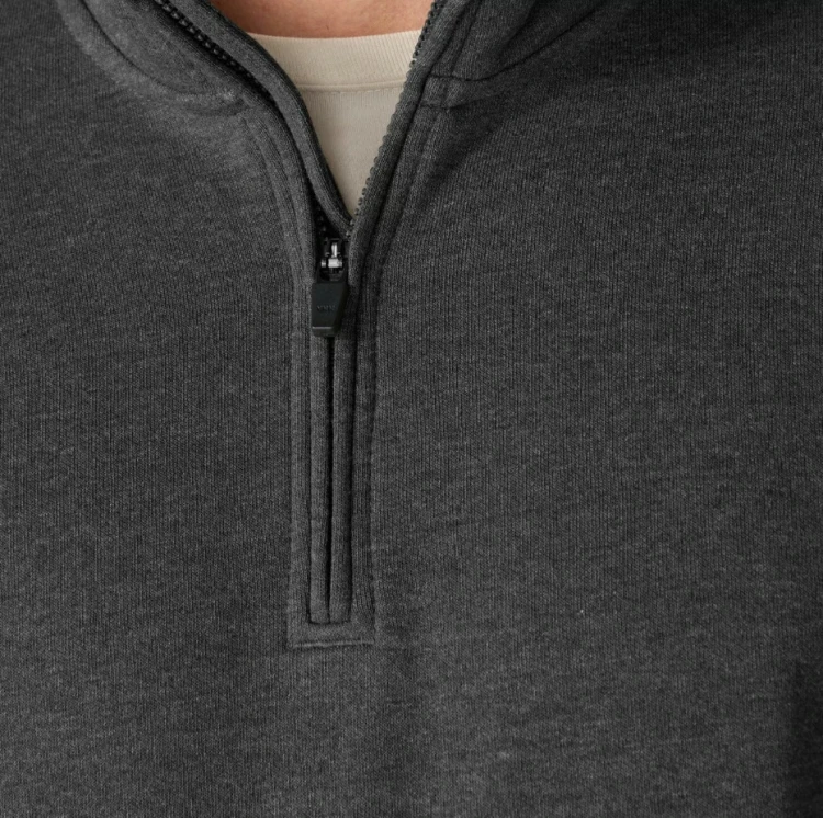 Carhartt Marquette Zip Mock Neck sweatshirt carbon heath De Motos3.jpg