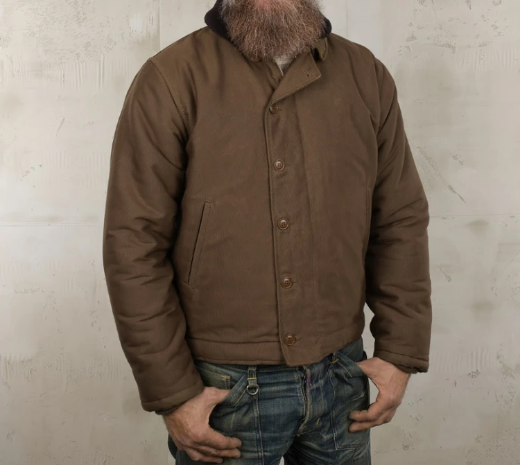 1944 N1 Deck Jacket Waxed Khaki demotos1.jpg