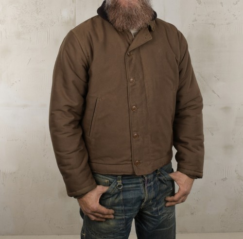 1944 N1 Deck Jacket Waxed Khaki demotos.jpg
