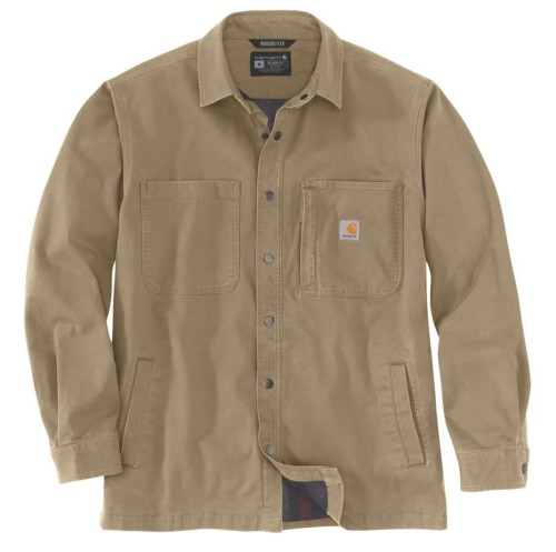Carhartt Koszula Lined denim shirt jack Dark khaki demotos.jpg