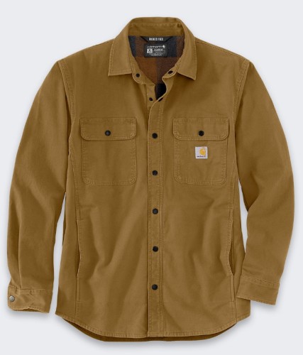 Carhartt Koszula Lined denim shirt jack Oak Brown demotos.jpg