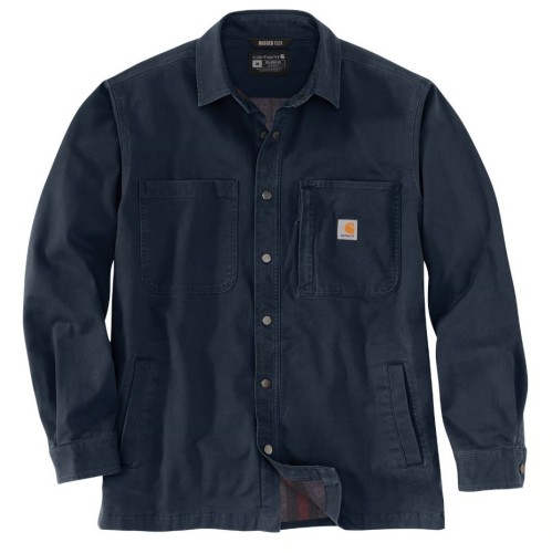 Carhartt Koszula Lined denim shirt jack Navy demotos.jpg