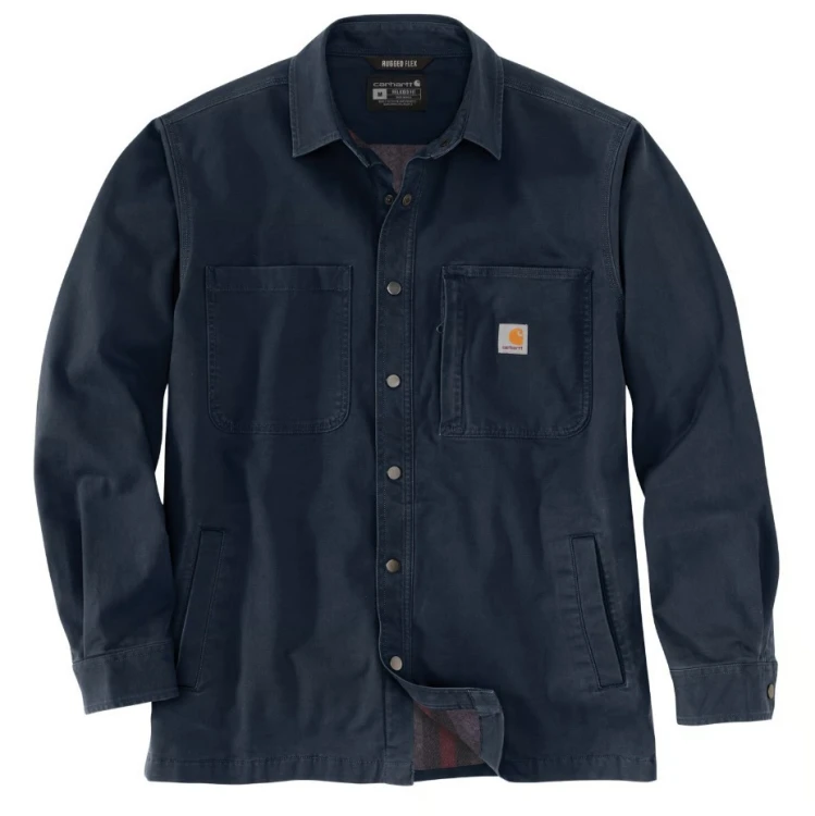 Carhartt Koszula Lined denim shirt jack Navy demotos.jpg